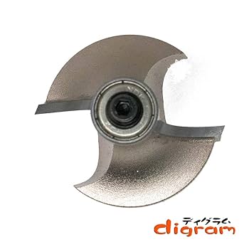 Amazon | トリマー ビット 丸面 ベアリング 12.7mm 6mm軸